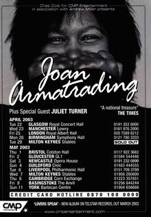 Joan Armatrading Tour Announcements 2023 & 2024, Notifications, Dates, Concerts & Tickets – Songkick