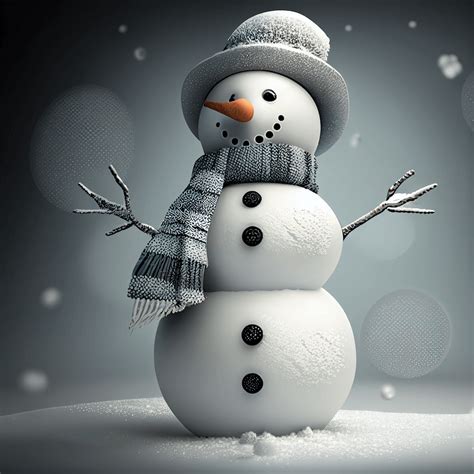 Snowman Clipart Free – MasterBundles