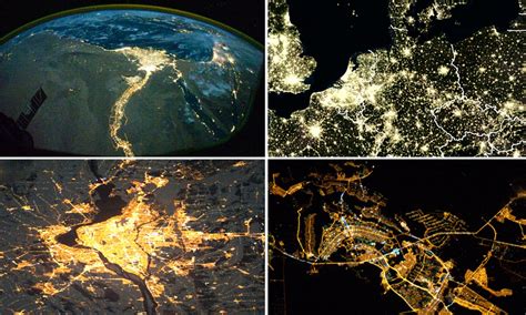 International Space Station pictures show how Earth is lit up at night ...