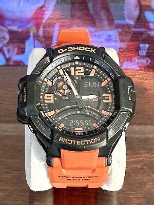 CASIO G Shock Gravitymaster GA 1000 Neon Illuminator Rescue Orange EBay