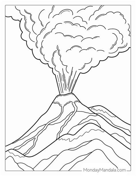 20 Volcano Coloring Pages (Free PDF Printables)