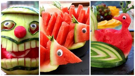 15 Watermelon Fruits Plate Decoration Fruit And Vegetable Carving