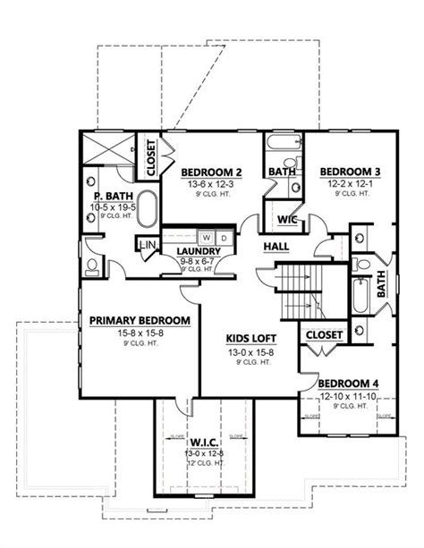 Simple House Plan With 5 Bedrooms