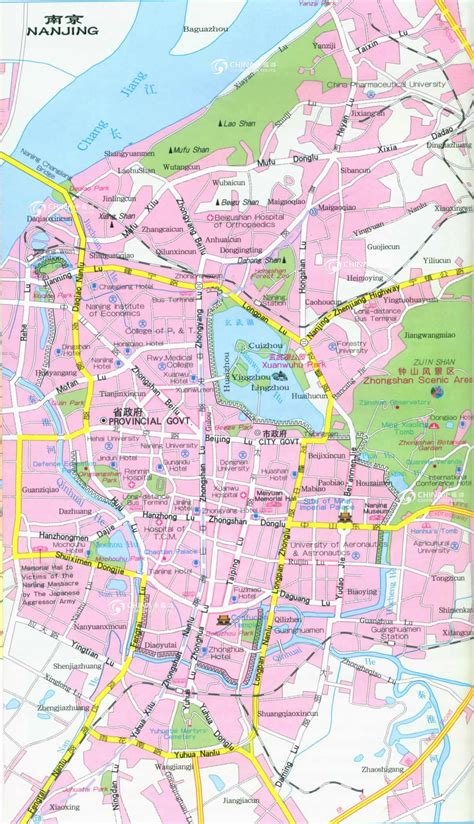 Nanjing City Map, China Nanjing City Map - Nanjing Travel Guide