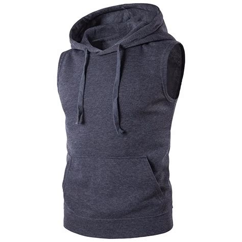 High Quality Custom Hoodie Sleeveless Hoodie With Side Pockets Buy High Quality Custom