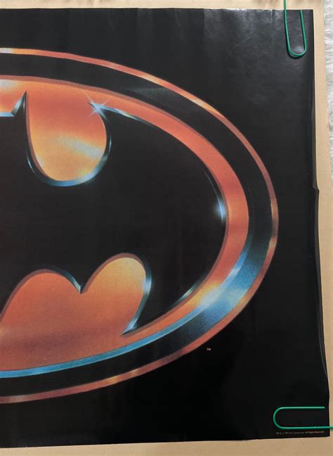 Vintage Poster Batman Logo 1989 Movie Poster Superhero Comic - Etsy