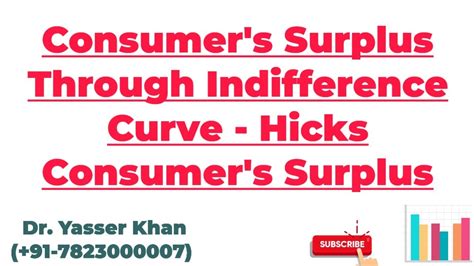 Consumer S Surplus Through Indifference Curve Hicks Consumer S