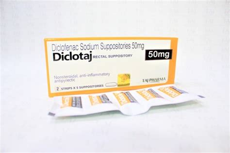 Diclofenac Sodium Suppositories 50 Mg At Best Price In Ahmedabad Taj