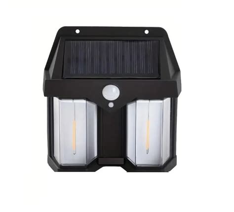 Ripley Farol Aplique Solar Doble Con Sensor De Movimiento