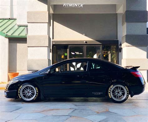 Honda Civic Si With X Enkei Rpf And Nitto X On Coilovers