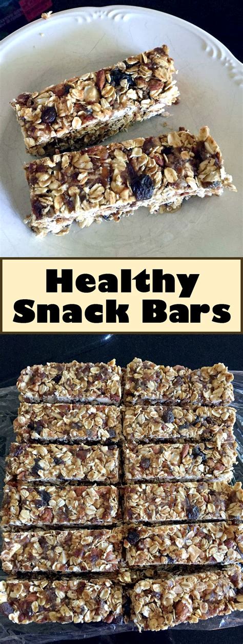 Healthy Snack Bars | Healthy snack bars, Food, Healthy fast food breakfast