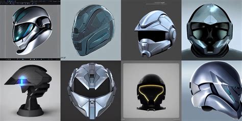 Hardsurface Futuristic Helmet Design Trending On Art Stable Diffusion