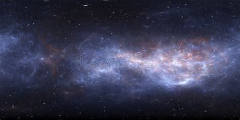 Panorama De La Nebulosa Del Espacio De 360 Grados Proyección