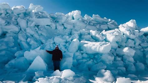 Powerful winds create 'Game of Thrones' ice wall in Newfoundland town | CBC News