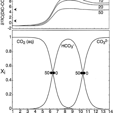 A Relative Concentration Of H Co Hco And Co In Water