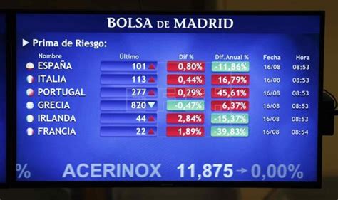 La Prima De Riesgo Sube A 74 Puntos En La Apertura Por El Repunte Del Bono Navarra InformaciÓn