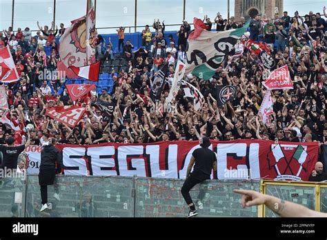 Arena Garibaldi Pisa Italy April 23 2023 Fans Of Bari During AC