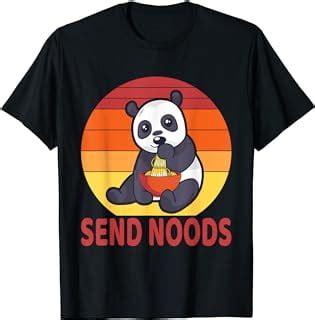 Send Noods Cute Panda Funny Ramen Noodle Bowl Japanese Gift T Shirt