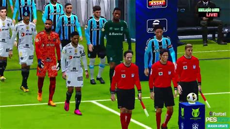 Ao Vivo 🎮 🕹️ 🕹️ 🎮 SimulaÇÃo Pes 21 Gameplay 🔝 Gremio X Atletico Mg