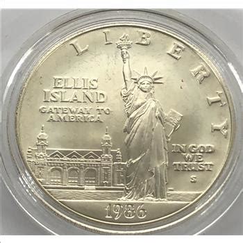 S Liberty Ellis Island Proof Silver Dollar Commemorative Deep