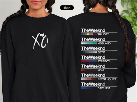 The Weeknd Albums XO Merch Unisex T-shirt Personalized the Weeknd Sweatshirt the Weeknd Gift for ...