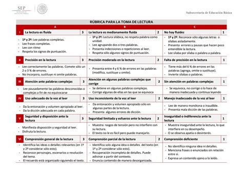 RÚbrica Para La Toma De Lectura By Ismael Rodríguez Arias Issuu