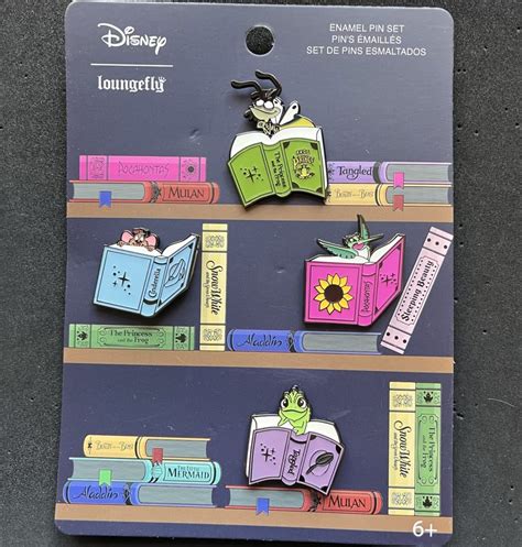 Disney Princess Books Classics Loungefly Pin Set Disney Pins Blog