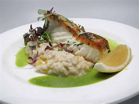 The Dish Halibut With English Pea Sauce