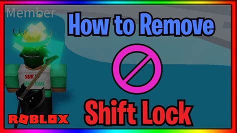 How To Remove The Shift Lock Icon Roblox Youtube