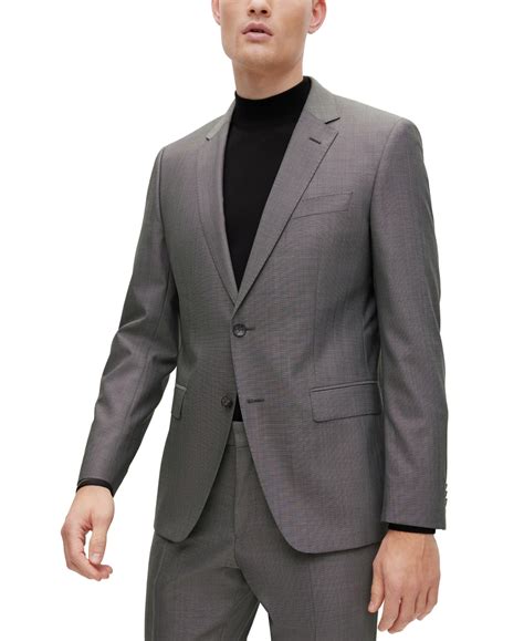 Hugo Boss Boss By Men's Slim-fit Suit In Wool, Silk And Stretch In ...