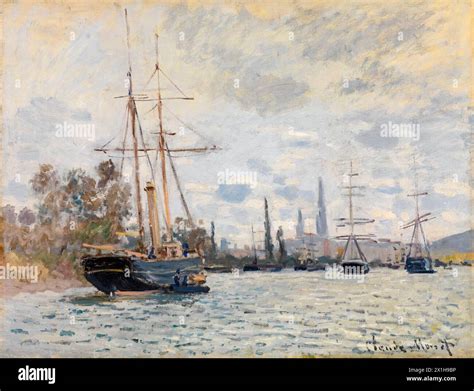 Peinture Claude Monet La Seine A Rouen Banque De Photographies Et D