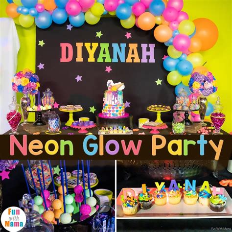 Neon Glow Party Decoration Ideas | Shelly Lighting