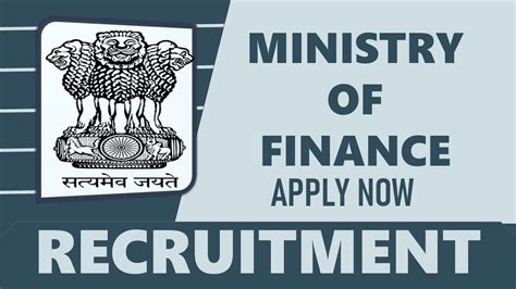 Ministry Of Finance Recruitment 2023 Monthly Salary Up To 45000 Check