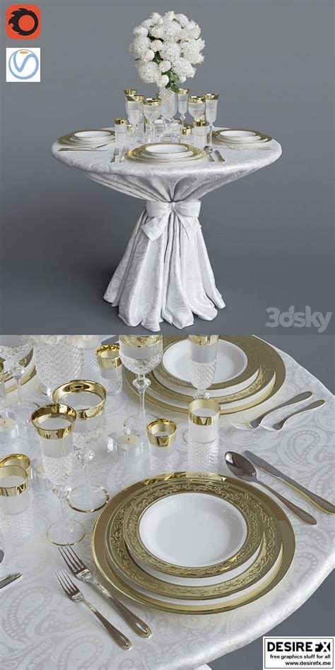 Desire Fx 3d Models Wedding Table 3d Model