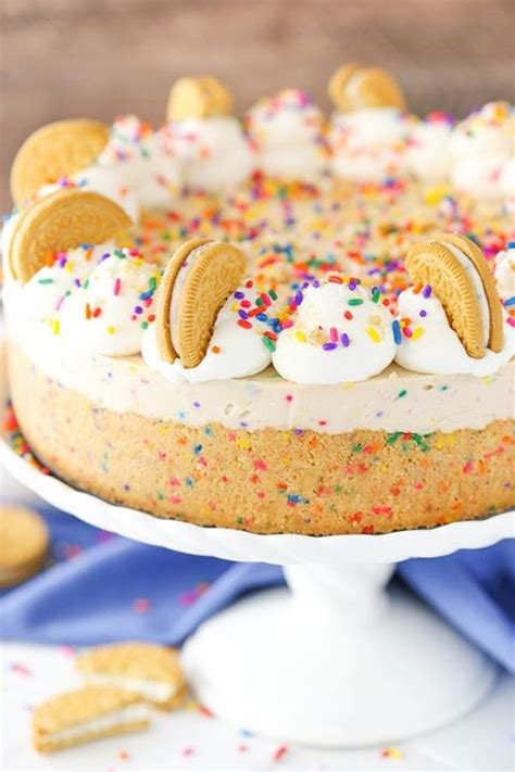 No Bake Golden Birthday Cake Oreo Cheesecake Golden Oreos Cake Mix