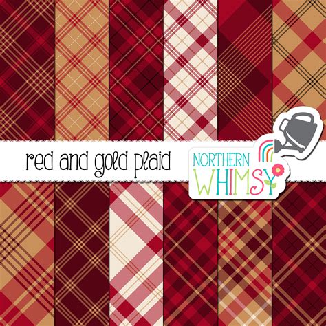 Christmas Seamless Diagonal Plaid Digital Paper Northern Whimsy Design