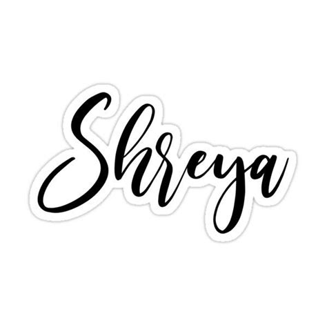 Shreya Sticker For Sale By Nneehhaa Name Design Instagram Profile