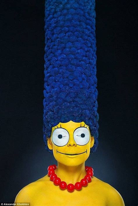 Awesome Halloween Makeup Marge Simpson Simpsons Costumes Face Art