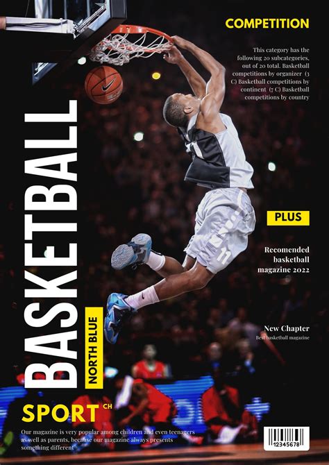 Basketball Magazine Cover Template