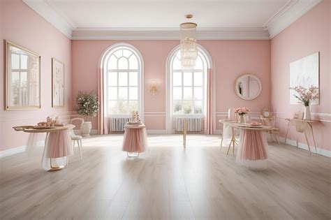 Premium Photo | Ballet Studio Design a home studio inspired by the ...