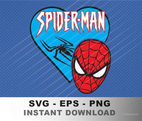 Love Spiderman Svg Layered Spiderman Face Cutting File Etsy