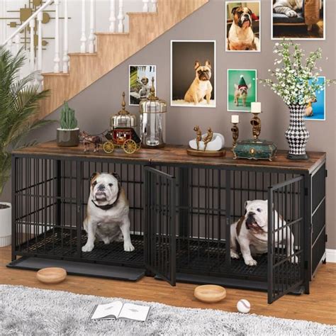 BingoPaw Cage En Bois Pour Chien Interieur Meuble Cage Chien Grande