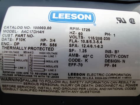 Leeson Motor Wiring Diagram - Cadician's Blog