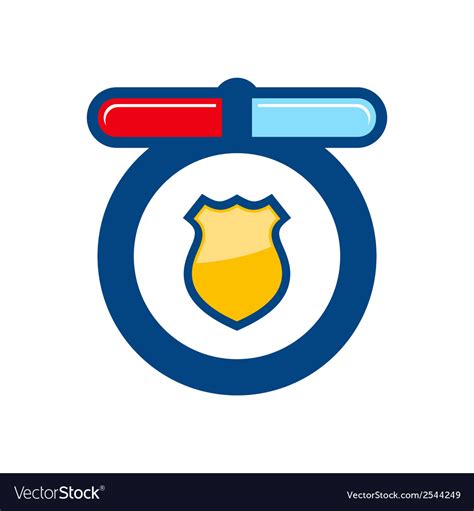 Police sign Royalty Free Vector Image - VectorStock