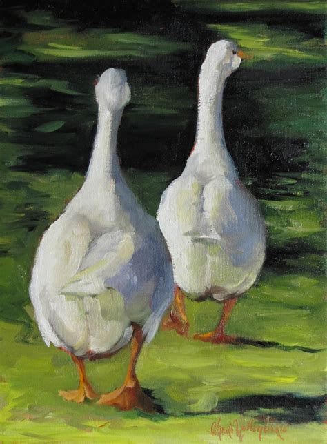 Geese Painting At Duckduckgo Animal Paintings Duck Art Bird Art