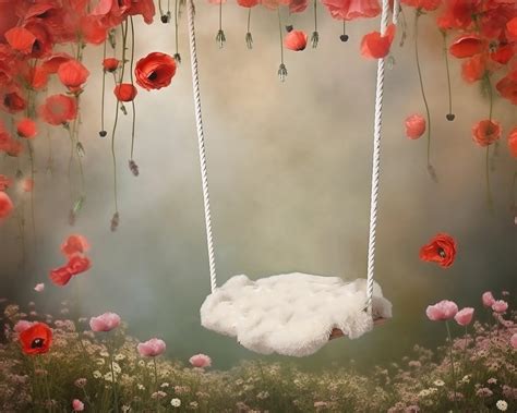 11 Newborn Digital Swing Background Hanging Newborn Digital Backdrop