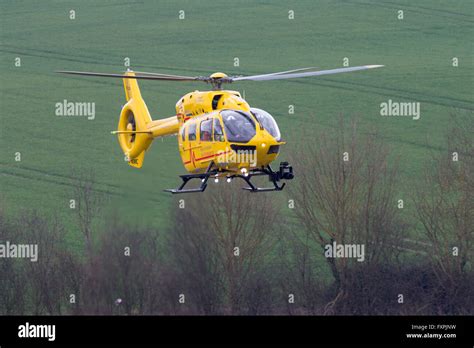 East Anglian Air Ambulance Helicopter Being Flown By Prince William The