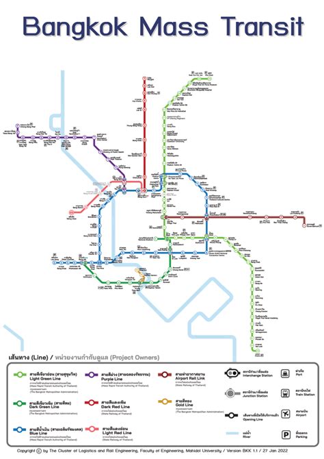 Bangkok Mass Transit Map Both Current 2022 And Futureplan R Mapporn