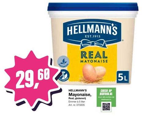 Hellmann S Mayonaise Real Glutenvrij Aanbieding Bij Bidfood Folders Nl