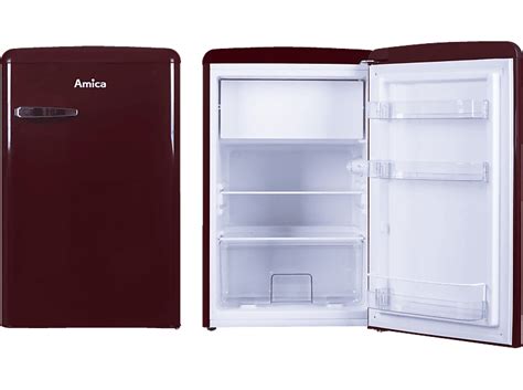 Amica Ks R Retro Edition K Hlschrank E Mm Hoch Weinrot